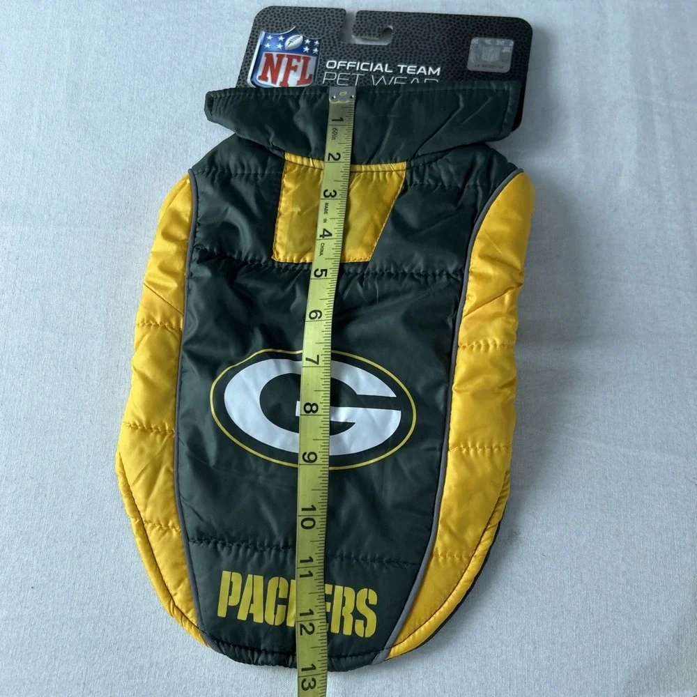 green bay packers Dog Cat Small Puffer Vest‎ Football